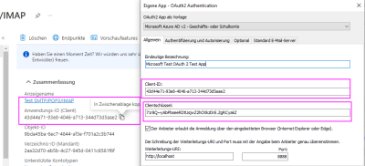 Microsoft OAuth2 App Client ID kopieren