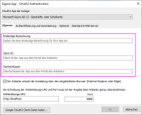 Eigene Microsoft OAuth2 App
